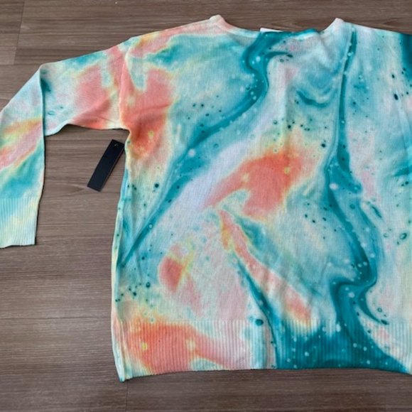 FATE WOMENS BRAND NEW TIE DYE DESIGN LONG SLEEVE SWEATER - Picture 4 of 4